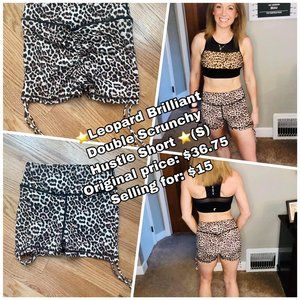 Zyia-Leopard Print Hustle Shorts